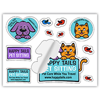 Full Color Custom Shape Removable Vinyl Sticker Sheets